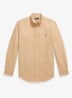 Oxford custom fit overhemd met logoborduring - Classic Camel / Camel