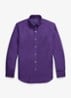 Oxford custom fit overhemd met logoborduring - Medieval Purple / Paars