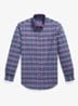 Oxford custom fit overhemd met ruitdessin - Purple Green Multi / Paars