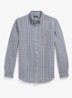 Regular fit overhemd met ruisedessin - 4338Z White Spring Navy Hthr