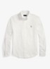 Oxford slim fit overhemd met logo - White / Wit