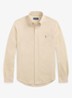 Oxford slim fit overhemd met logo - Coastal Beige / Beige