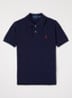 Polo met logoborduring - Donkerblauw