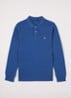 Polo met logoborduring - Blauw