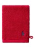 Polo Player washand - 15 x 21 cm - Rood