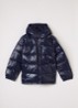 Puffer jack met donsvulling - Donkerblauw