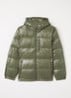 Puffer jack met donsvulling - Olijfgroen