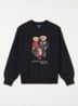 Pullover met logoborduring - Zwart