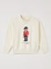 Pullover met logoborduring - Gebroken wit