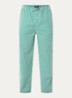Pyjamabroek met logoprint en steekzakken - Groen