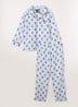 Pyjamaset met logoprint - Lichtblauw