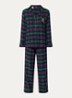 Pyjamaset met ruitdessin - Donkerblauw