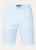 Pyjamashorts met streepprint en logo - Lichtblauw