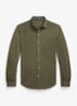 Regular fit overhemd met logoborduring - Outdoors Olive / Olijfgroen