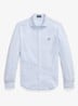 Regular fit overhemd met streepprint - White/Summer Blue / Lichtblauw