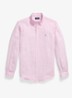 Regular fit overhemd van linnen met streepprint - 7188C Pink White-ZYK8