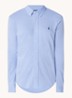 Regular fit overhemd van piqué katoen - Lafayette blue / blauw