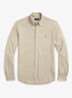 Regular fit overhemd van piqué katoen - Tuscan Beige Heather / Beige