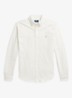 Regular fit overhemd van piqué katoen - Pale Cream / Crème