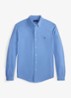 Regular fit overhemd van piqué katoen - Soft Royal Heather / Blauw