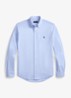 Regular fit overhemd van piqué katoen - Pebble Blue C7952-ZY57