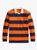 Regular fit polo met logoborduring en streepprint - Sailing Orange/Newport Navy / Oranje