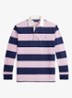 Regular fit polo met logoborduring en streepprint - Carmel Pink