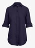 Relaxed fit linnen overhemd - Blauw