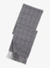 Reversible sjaal in wolblend 168 x 25 cm - Grijs