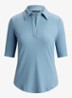 Ribgebreide top met kraag - Blue Note / Blauw