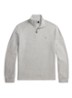 Ribgebreide trui met halve rits - Andover Heather / Grijs
