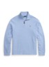 Ribgebreide trui met halve rits - Isle Heather / Lichtblauw