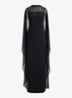 Semi-transparante maxi jurk met cape - Zwart