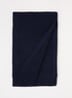 Sjaal van wol met logo - Donkerblauw