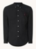 Slim fit button-down overhemd van katoen - Polo Black