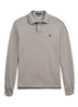 Slim fit mesh Polo-shirt met lange mouw - Canterbury Heather / Grijs