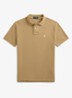 Slim fit polo van piqué katoen - Cafe Tan / Beige