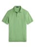 Slim fit polo van piqué katoen - Outback Green / Groen
