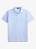 Slim fit mesh Polo-shirt - Pebble Blue/C3115-ZY11