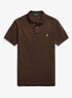 Slim fit mesh Polo-shirt - Nutmeg Brown / Bruin