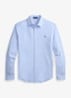 Slim fit overhemd met logo - Summer Blue/White-3ZM5