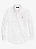 Slim fit overhemd met logoborduring - Bsr White - Wit