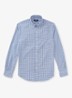 Slim fit overhemd met logoborduring - Plaid / Dark Blue - Blauw