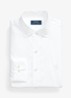 Slim fit overhemd met logoborduring - White / Wit
