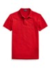 Slim fit polo van piqué katoen met logoborduring - RL2000 Red / rood