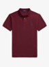 Slim fit polo van piqué katoen - Spring Wine Heather/C7996-3T06