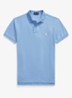 Slim fit polo van piqué katoen - Bristol Blue / Blauw