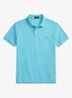 Slim fit polo van piqué katoen - Perfect Turquoise/C2240-ZYV8