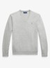 Slim fit pullover met logoborduring - Andover Heather / Grijs