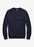 Slim fit pullover van katoen - Hunter Navy / blauw